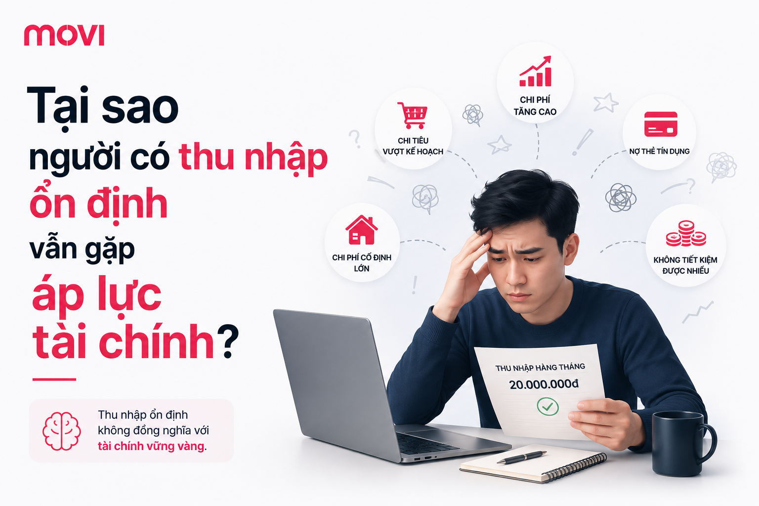 Tại sao người có thu nhập ổn định vẫn gặp áp lực tài chính?